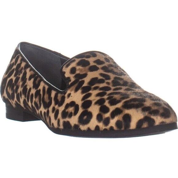 Alfani Oceanaa Step N Flex Leopard Cheetah Print Calf Hair Loafers Flats SZ 7.5M - Picture 2 of 15